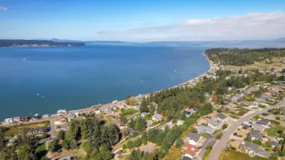 arial view of Utsalady Bay