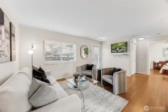 Glass table and tv/monitor to be included in sale...