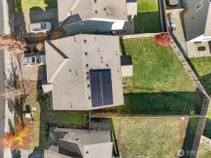 Spacious fenced backyard ideal for outdoor activities