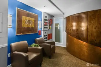 Seating area behind Lobby/concierge area