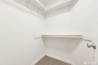Primary walk in closet