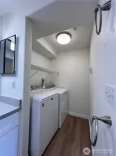 Guest Bathroom with combined laundry room