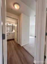 Entry to Primary bedroom with ensuite