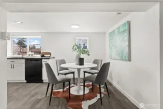 Basement eating area