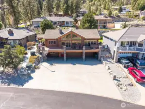 3-car garage plus additional parking in front.