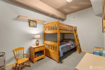 Extra finished room downstairs.