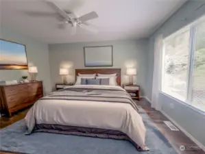 Master Bedroom Upstairs - Virtually Staged