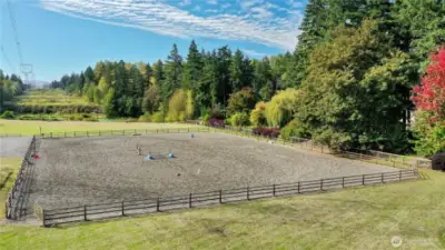 Community equestrian arena.