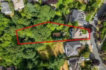 Wooded Lot, stream in the back
