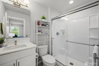Primary Bathroom with shower.