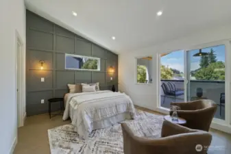 Primary Bed with slider to deck