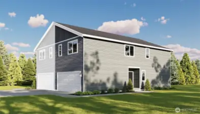 IMAGE IS A RENDERING Photographs are for illustrative purposes only. Features, finishes, interior/exterior colors, landscaping and floorplan shown may vary from actual homes built.