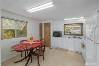 Kitchen with eating area
