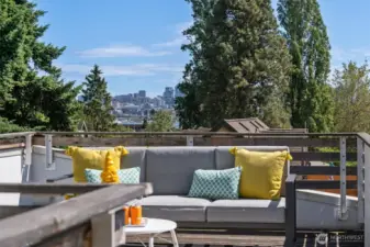 Sneak peak at your rooftop deck and the amazing views.