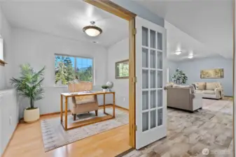 Lower level office space