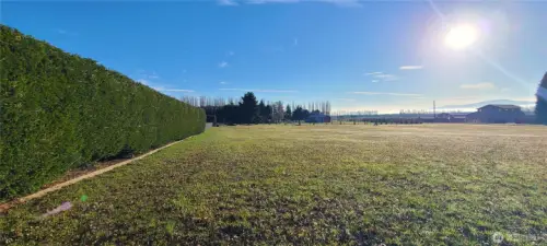 Along North boundary