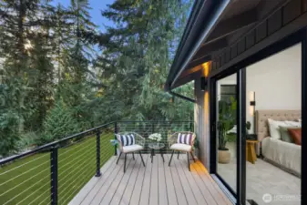 Deck access off of Primary