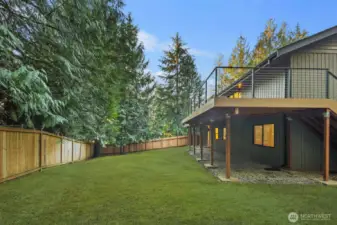 Fully Fenced Backyard