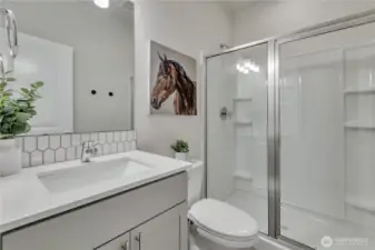 3/4 bathroom on the main level ~