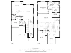 2600 Sf floorplan ~ 5 bedroom, 2.75 bathrooms, open concept great room, bonus room & office nook!