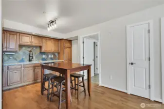 In kitchen pantry at right of kitchen,