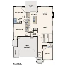 Square footage/dimensions shown is only an estimate and actual square footage/dimensions will differ.  Buyer should rely on his or her own evaluation of usable area. Depictions of homes or other features are artist conceptions. Hardscape, landscape, and other items shown may be decorator suggestions that are not included in the purchase price and availability may vary. No view is promised. Views may also be altered by subsequent development, construction, and landscaping growth.  ©2025 Century Communities, Inc