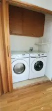 Tucked away laundry