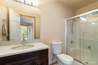 3/4 bath in the office/den