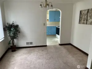 Large dining room off the kitchen.