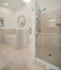 Primary en-suite bathroom.