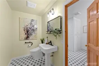 Heated Floors Throughout Bathroom Designed for Age In Place.