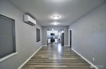 Living room from front door