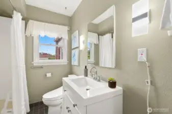 Full bathroom on main floor.