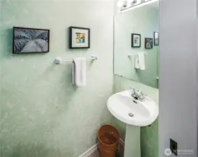 Half bath on main floor.