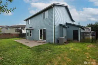 Built in Storage. Gated Access To Side.