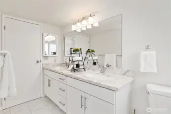 Hallway bathroom on second level