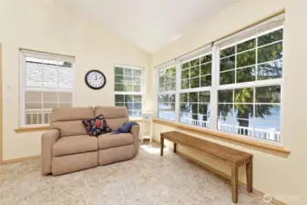 Big view windows let in a lot of natural light