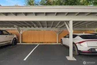 covered parking spot