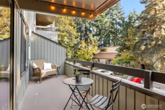 Patio with storage attached