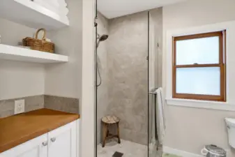 The primary bathroom