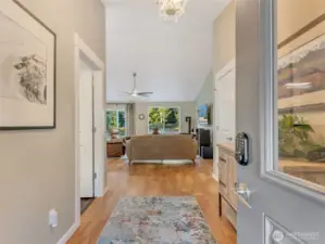 Entryway as you walk in the home. The office/bedroom #1 is to your left.