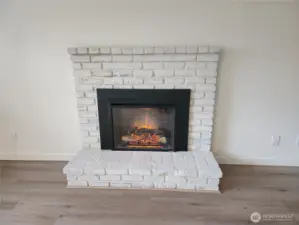 Electric fireplace for those chilly nights