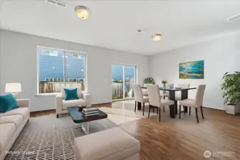 Great Room - Virtually Staged