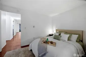 Looking north from bedroom.