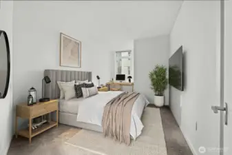 Second bedroom (virtually staged)