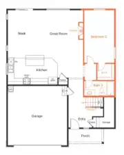 Floor plan level 1