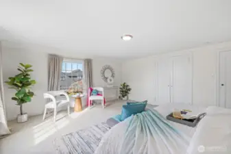 Upstairs primary bedroom.