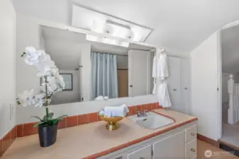 Upstairs guest bathroom.
