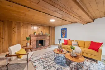 Large downstairs bonus/recreation room.