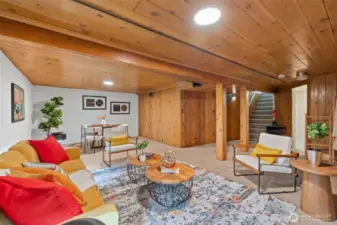 Large downstairs bonus/recreation room.